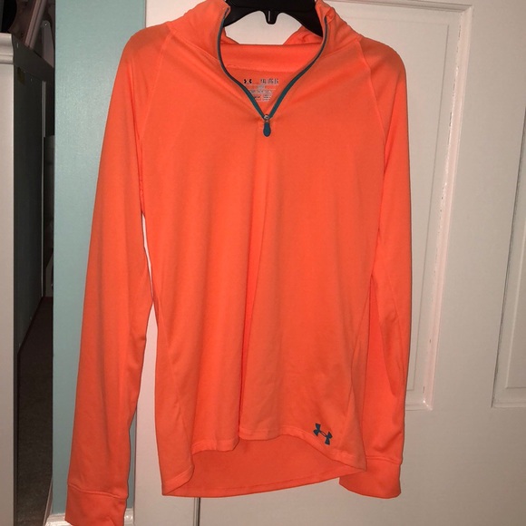 Under Armour Jackets & Coats Orange Under Armour Sweatshirt Poshmark